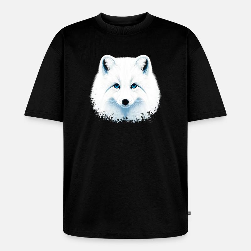Polarfuchs - Unisex Premium Oversized Bio T-Shirt - Schwarz
