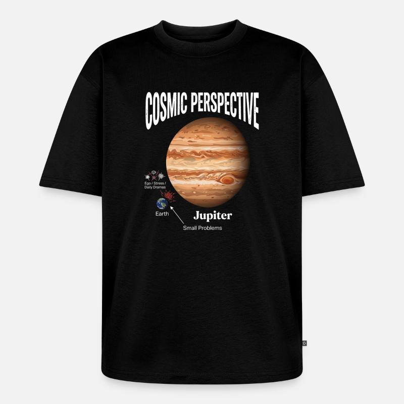 Cosmic Perspective - Unisex Premium Oversized Bio T-Shirt - Schwarz