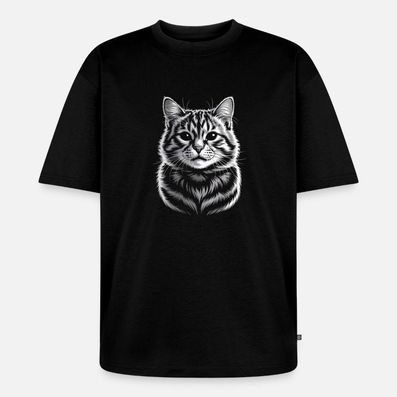 Britisch Kurzhaar BKH - Unisex Premium Oversized Bio T-Shirt - Schwarz
