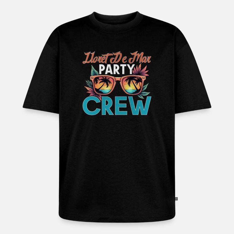 Lloret De Mar Crew - Unisex Premium Oversized Bio T-Shirt - Schwarz