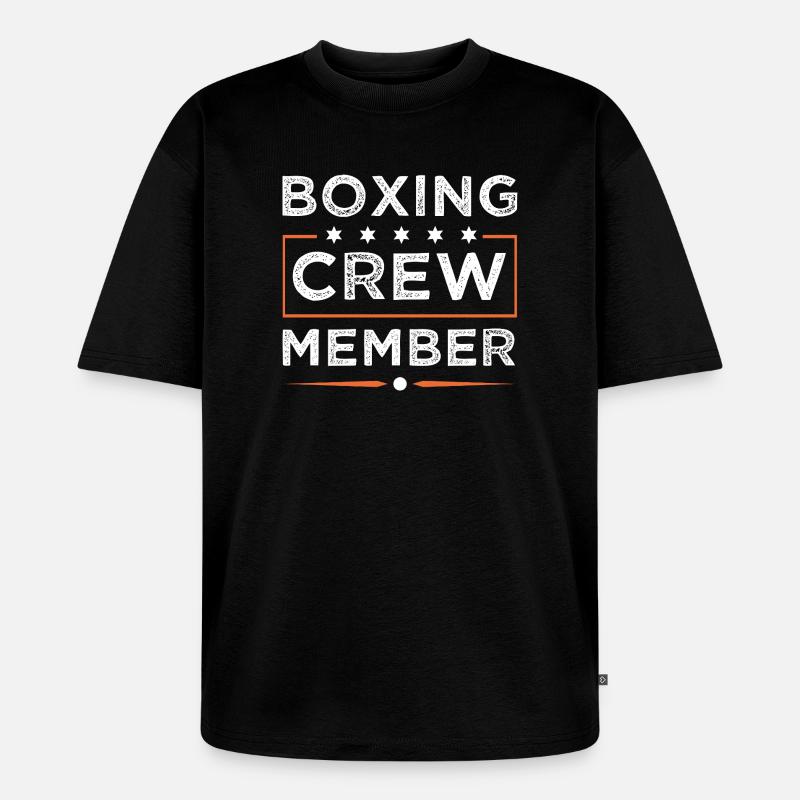 Équipe de boxe - T-shirt Premium bio oversize Unisexe - noir