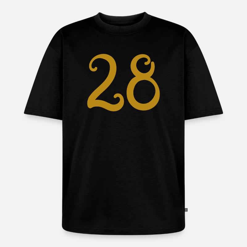 28 - Unisex Premium Oversized Bio T-Shirt - Schwarz