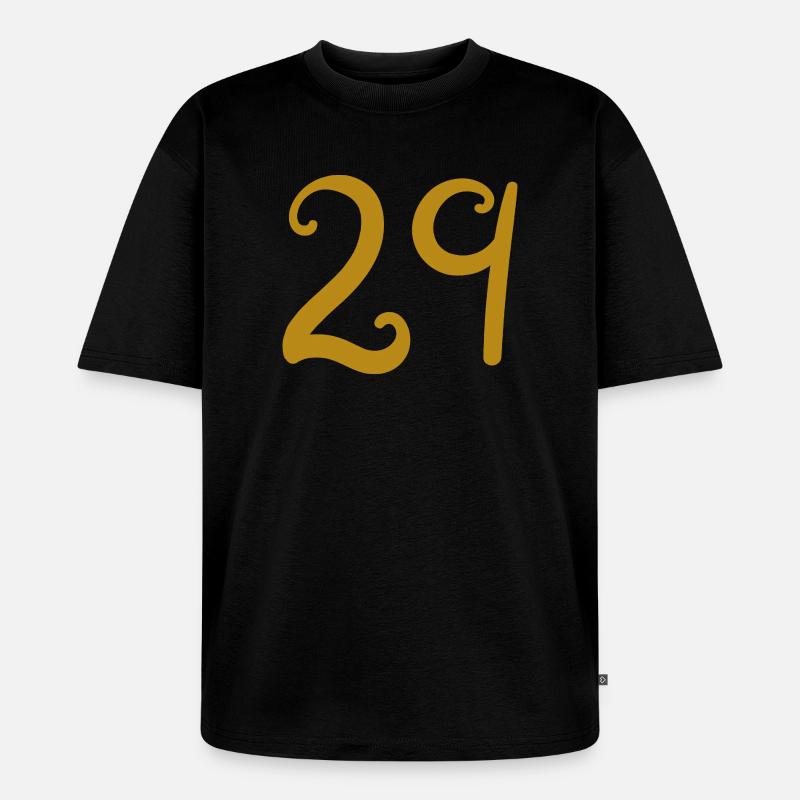 29 - Unisex Premium Oversized Bio T-Shirt - Schwarz