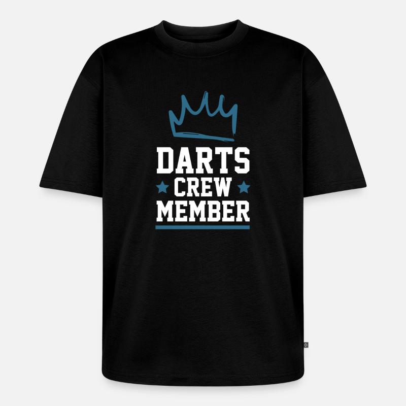 Darts Crew - Unisex Premium Oversized Bio T-Shirt - Schwarz