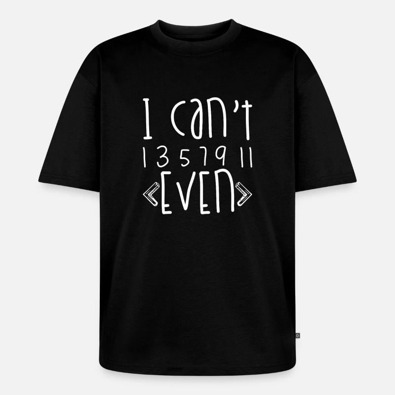 Je n’y arrive même pas - T-shirt Premium bio oversize Unisexe - noir