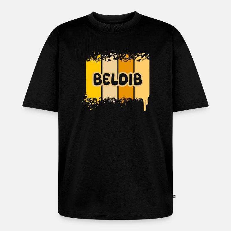 Beldib - Unisex Premium Oversized Bio T-Shirt - Schwarz