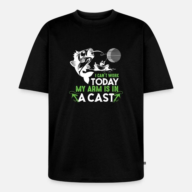 Cast Arm Shark Graphic Tee - Unisex Premium Oversized Bio T-Shirt - Schwarz