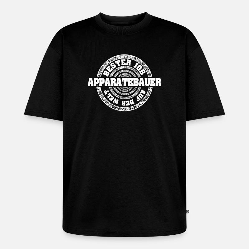 Beruf Apparatebauer - Unisex Premium Oversized Bio T-Shirt - Schwarz