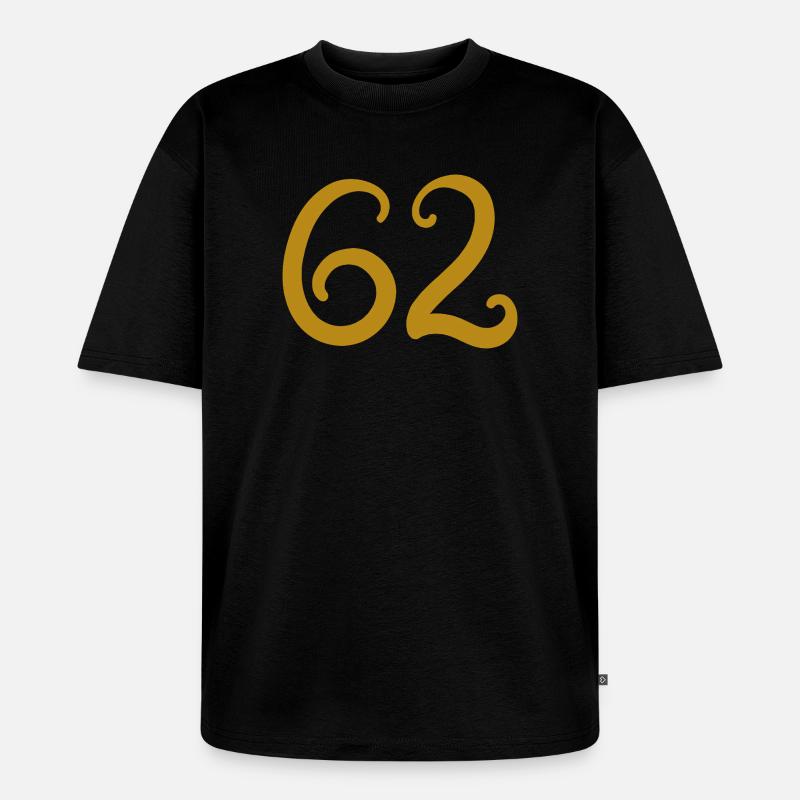 62 - Unisex Premium Oversized Bio T-Shirt - Schwarz