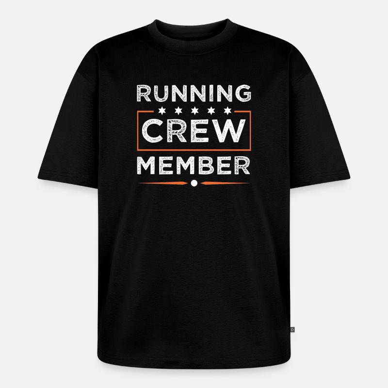 Équipe de Course - T-shirt Premium bio oversize Unisexe - noir