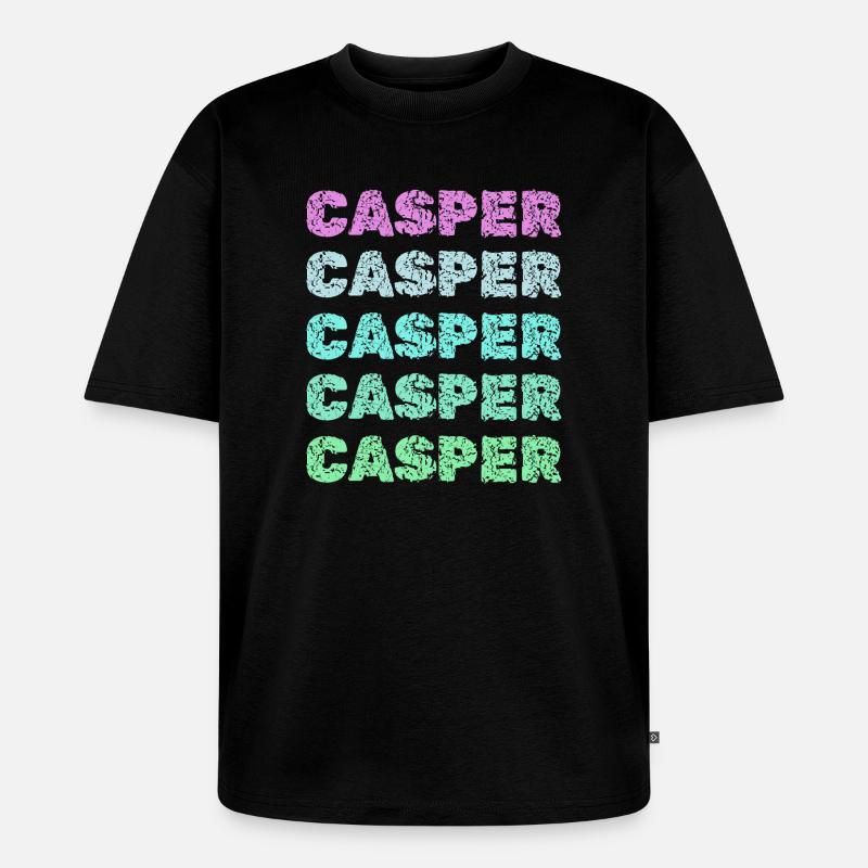 Casper comme nom - T-shirt Premium bio oversize Unisexe - noir