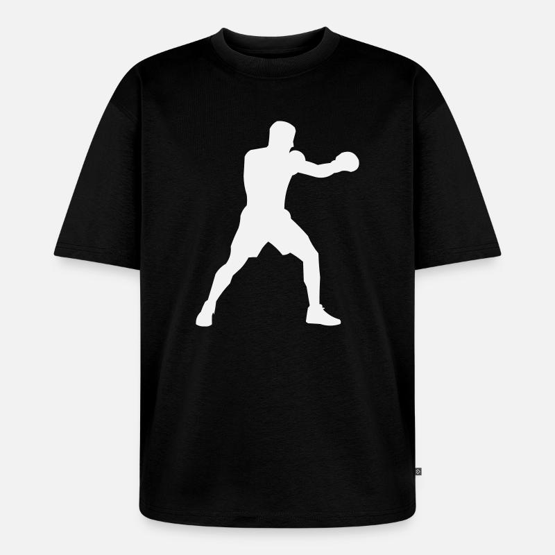 Boxsilhouette Power Boost - Unisex Premium Oversized Organic T-Shirt - black