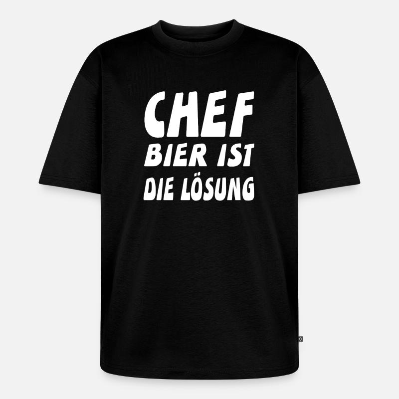 Chef - Unisex Premium Oversized Bio T-Shirt - Schwarz