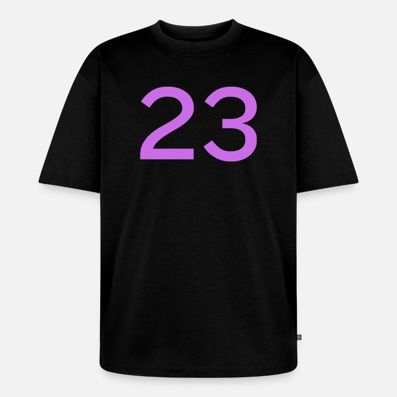 23 - Unisex Premium Oversized Bio T-Shirt - Schwarz