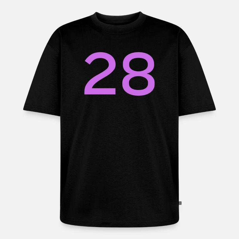 28 - Unisex Premium Oversized Bio T-Shirt - Schwarz