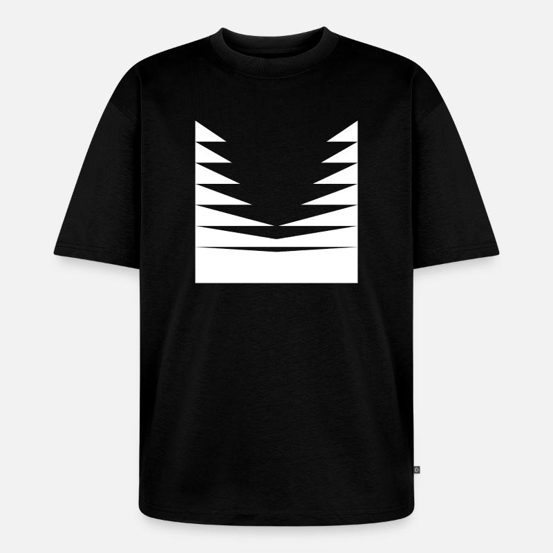 Conception du motif triangle - T-shirt Premium bio oversize Unisexe - noir