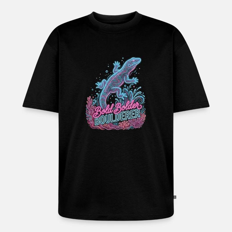 Bouldering Bold Bolder Boulderer - T-shirt Premium bio oversize Unisexe - noir