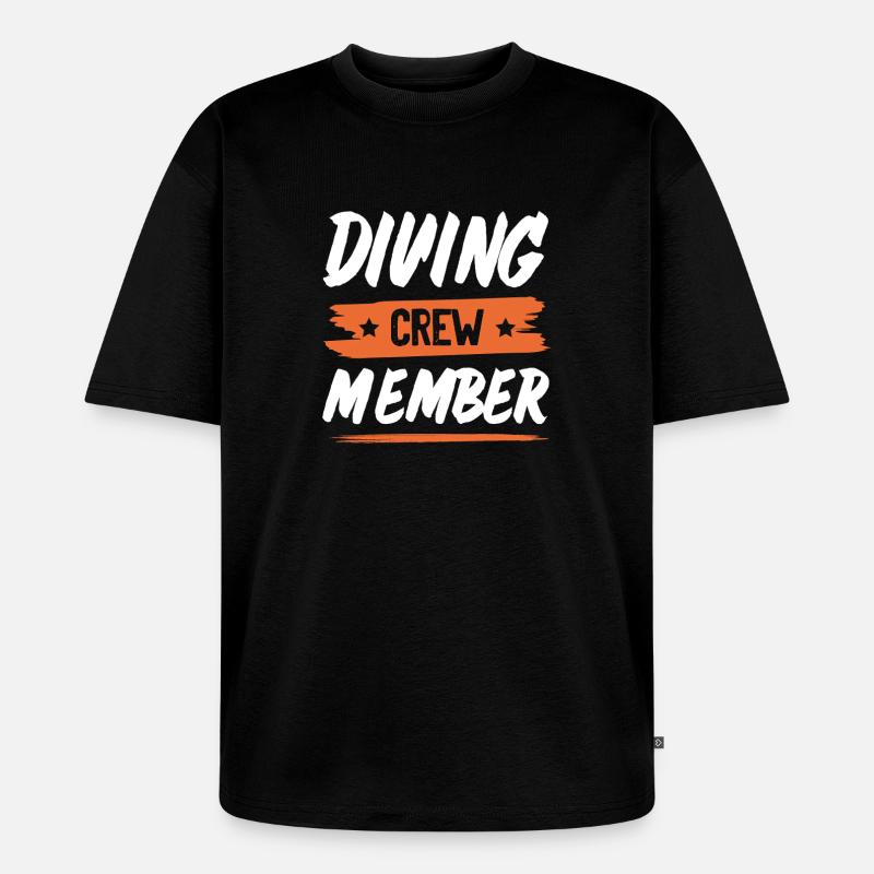 Drinking Crew - Unisex Premium Oversized Bio T-Shirt - Schwarz