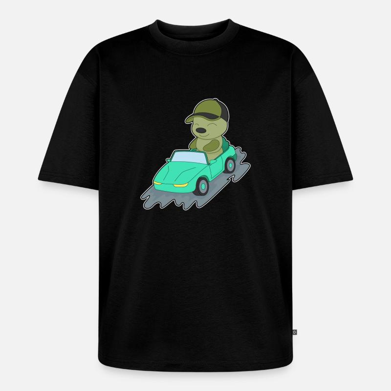 Raupe Auto - Unisex Premium Oversized Bio T-Shirt - Schwarz