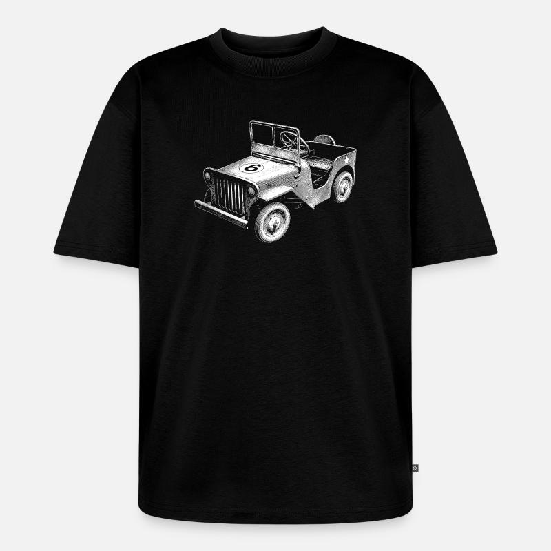Caisse à savon - T-shirt Premium bio oversize Unisexe - noir