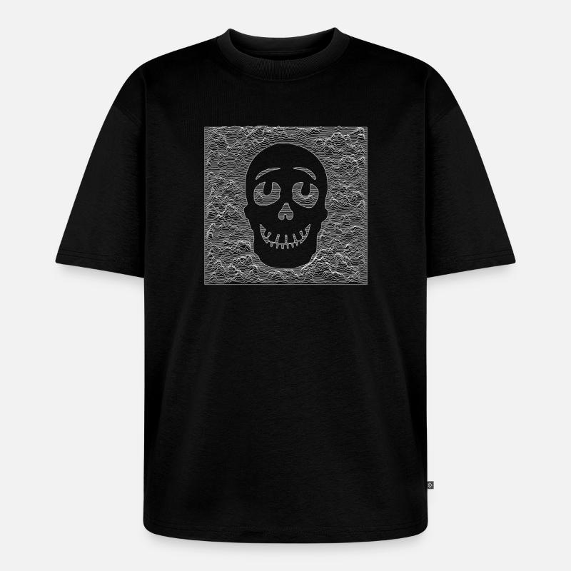Skull White - Unisex Premium Oversized Bio T-Shirt - Schwarz