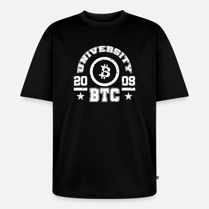 Bitcoin - 21 Million - Cryptocurrency - Unisex Premium Oversized Bio T-Shirt - Schwarz