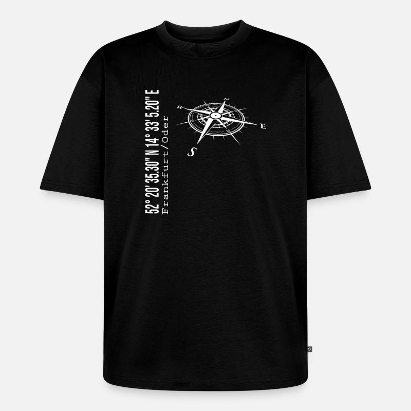 Frankfurt / Oder - Unisex Premium Oversized Organic T-Shirt - black