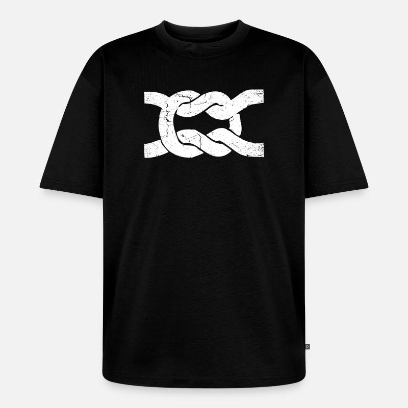 Sailor's knot | node | Node - Unisex Premium Oversized Organic T-Shirt - black