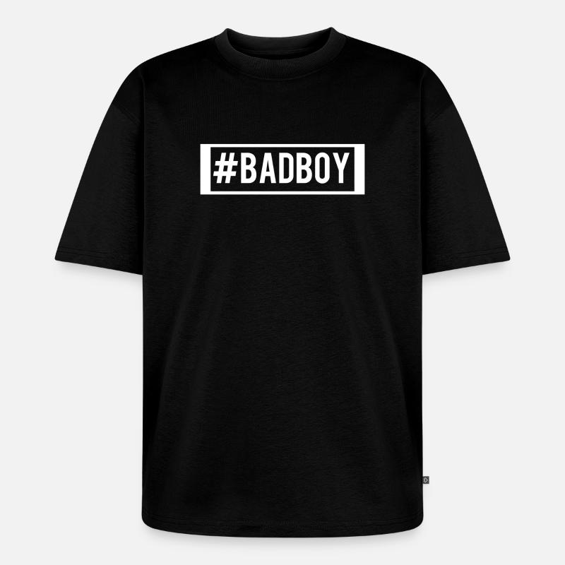 Badboy - Unisex Premium Oversized Bio T-Shirt - Schwarz