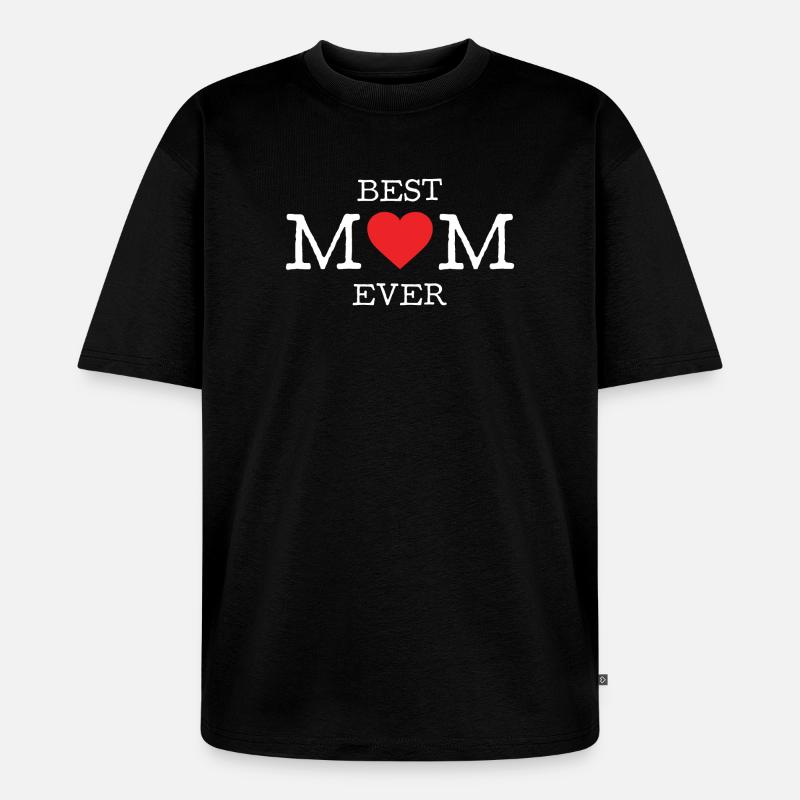 Die beste Mutter aller Zeiten - Unisex Premium Oversized Bio T-Shirt - Schwarz