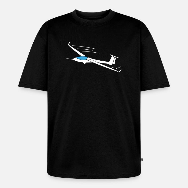 Glider glider pilot gift ideas - Unisex Premium Oversized Organic T-Shirt - black