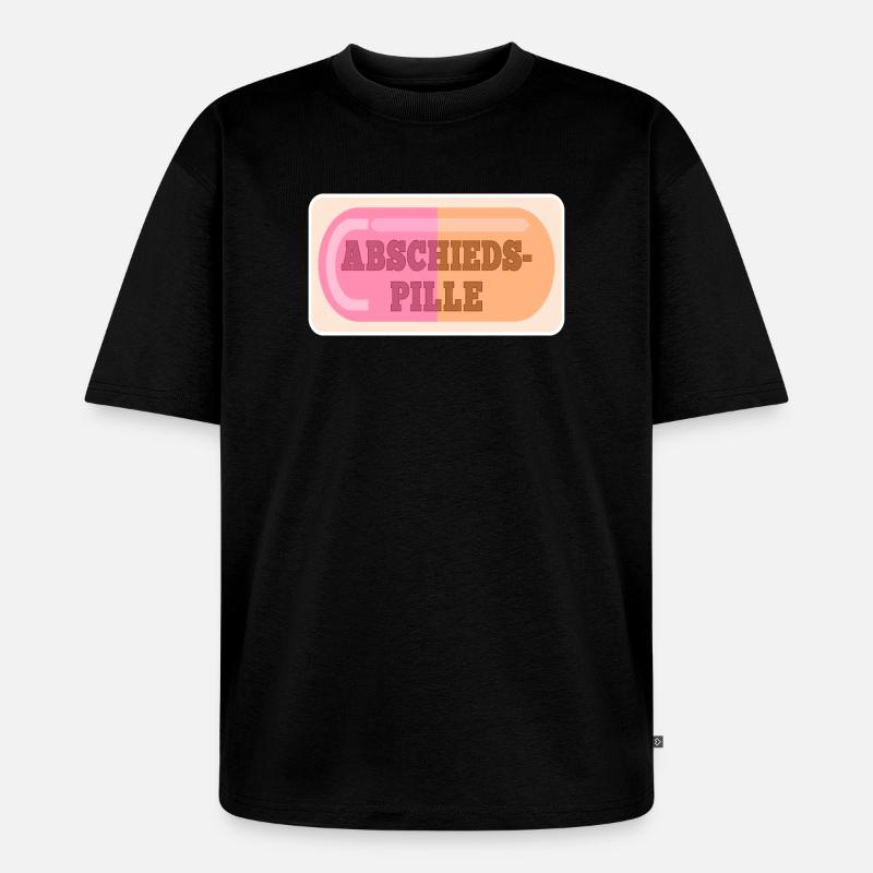 ABSCHIEDSPILLE ABSCHIED - Unisex Premium Oversized Bio T-Shirt - Schwarz
