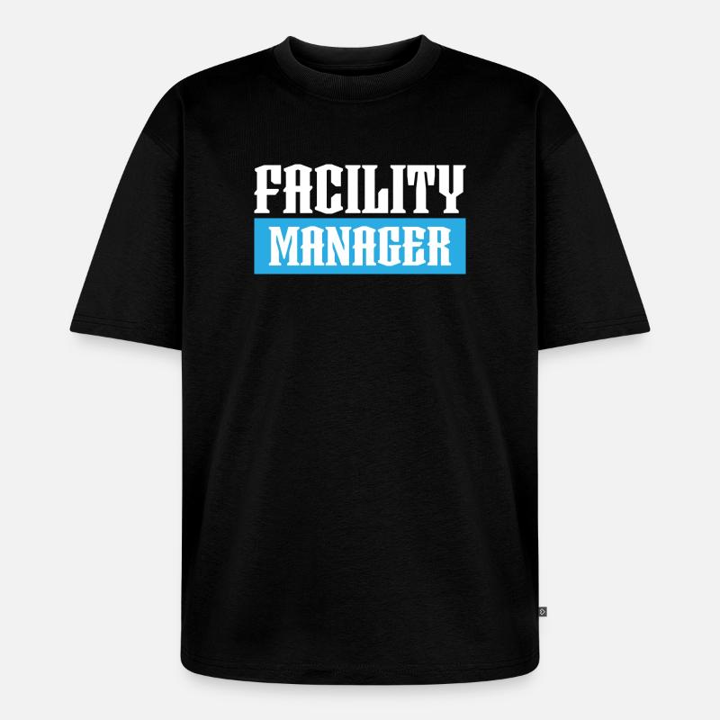 facility manager tshirt schwarz - Unisex Premium Oversized Bio T-Shirt - Schwarz