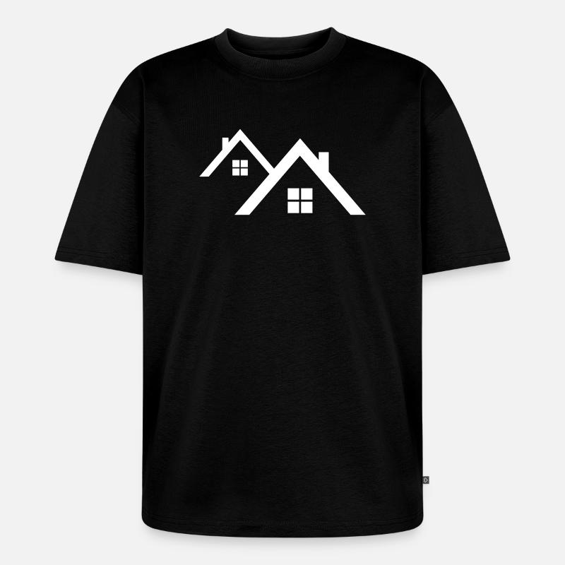 Dach - Unisex Premium Oversized Bio T-Shirt - Schwarz
