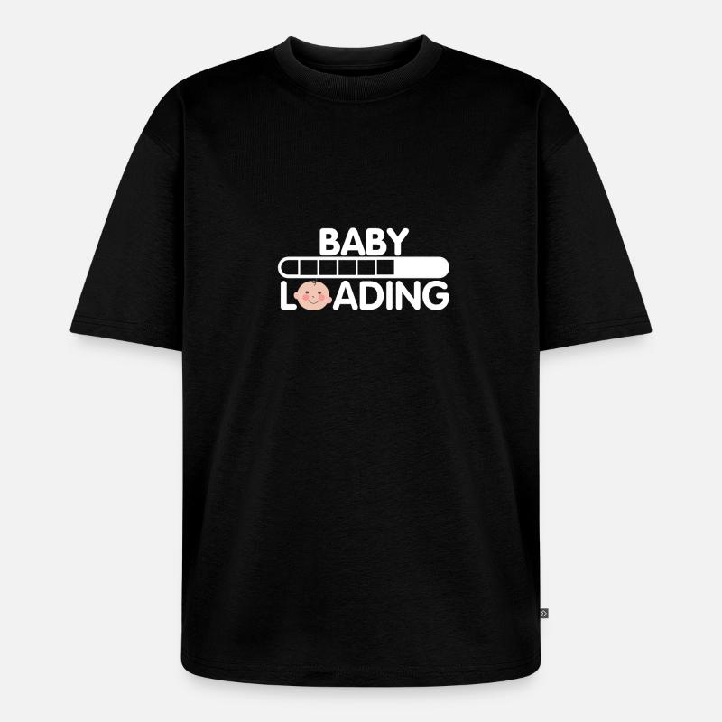 Baby wird geladen - Unisex Premium Oversized Bio T-Shirt - Schwarz