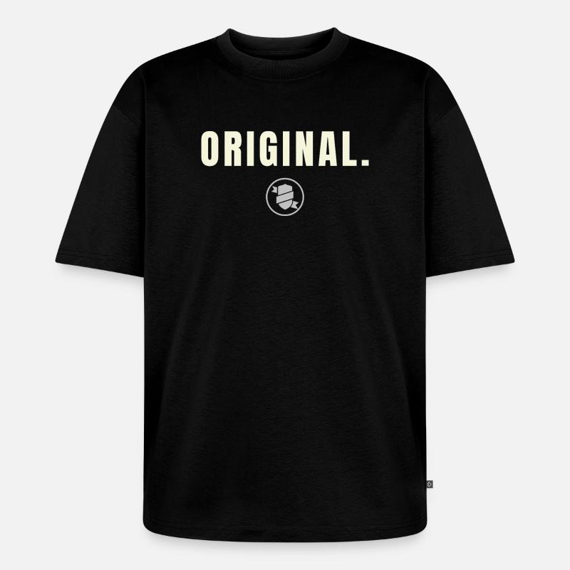 Original. Success Edition - Silver Shield - Unisex Premium Oversized Bio T-Shirt - Schwarz