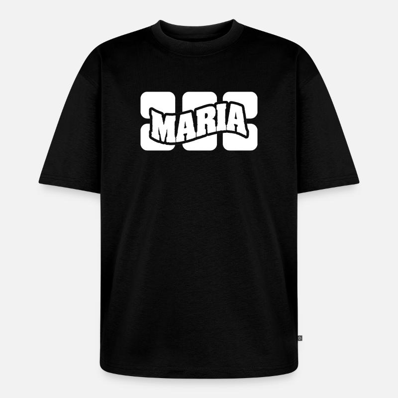 Maria - Unisex Premium Oversized Organic T-Shirt - black