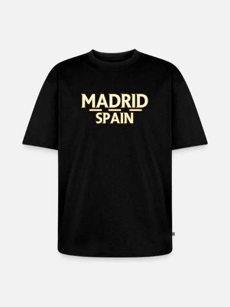 Madrid – Spain - Unisex Premium Oversized Organic T-Shirt - black