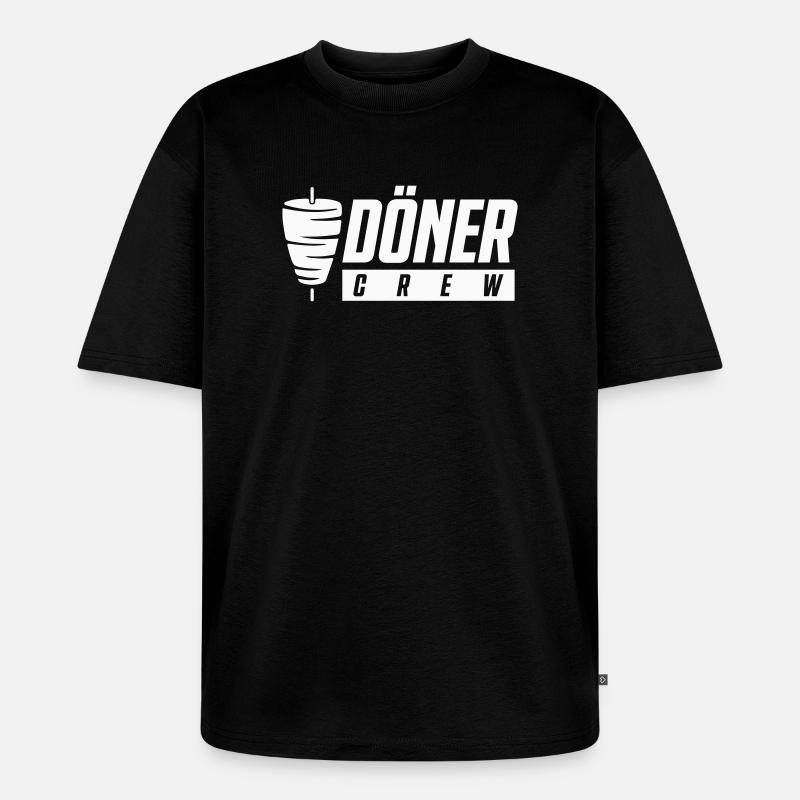 Döner Crew - Unisex Premium Oversized Bio T-Shirt - Schwarz