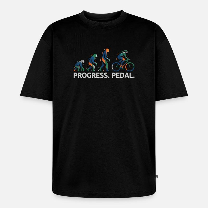 Progress Pedal Evolution - Unisex Premium Oversized Organic T-Shirt - black