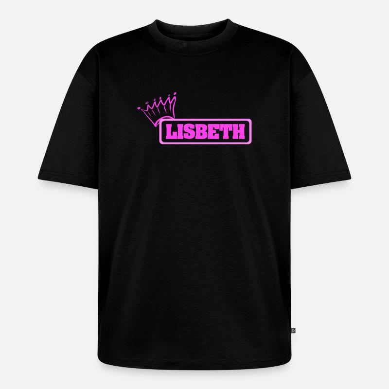Lisbeth - Unisex Premium Oversized Bio T-Shirt - Schwarz