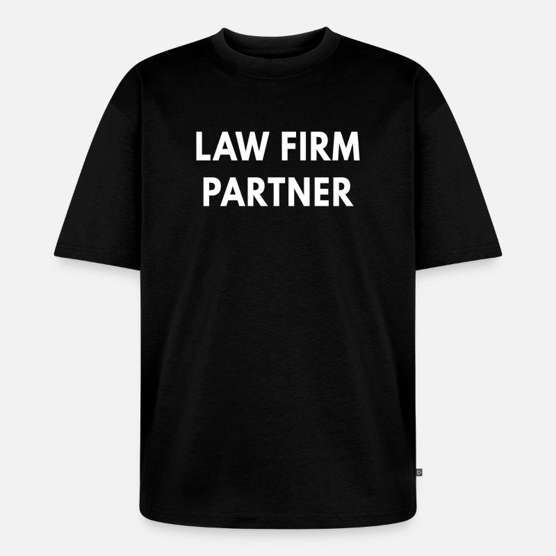 Anwaltskazleipartner Executive Career Geschenk-T-Shirt - Unisex Premium Oversized Bio T-Shirt - Schwarz