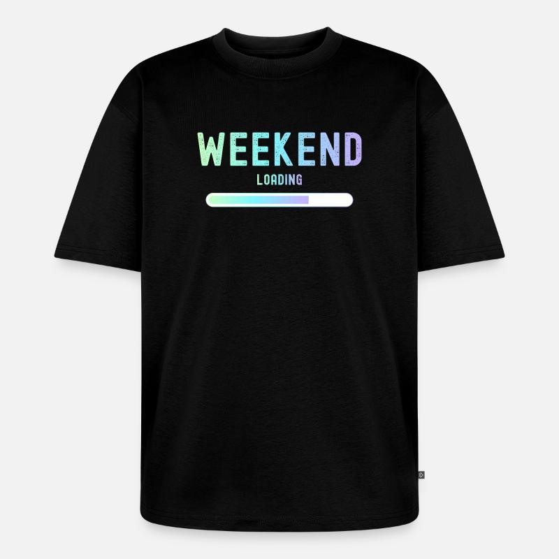 Weekend loading Weekend and leisure - Unisex Premium Oversized Organic T-Shirt - black