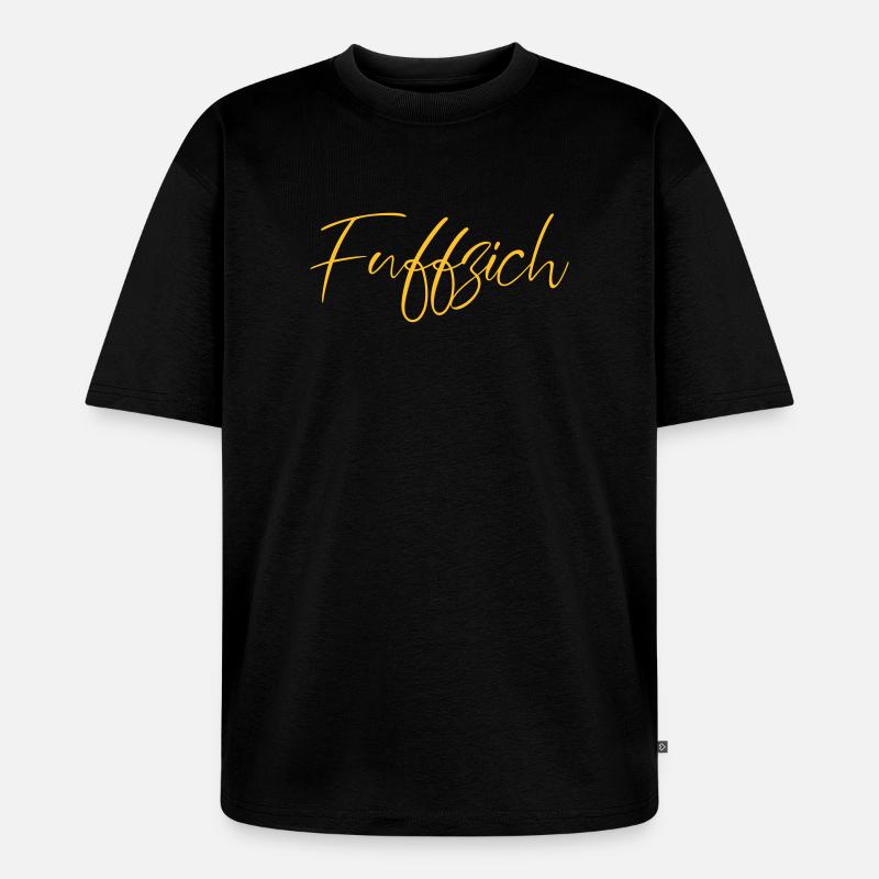 fuffzich - Unisex Premium Oversized Bio T-Shirt - Schwarz