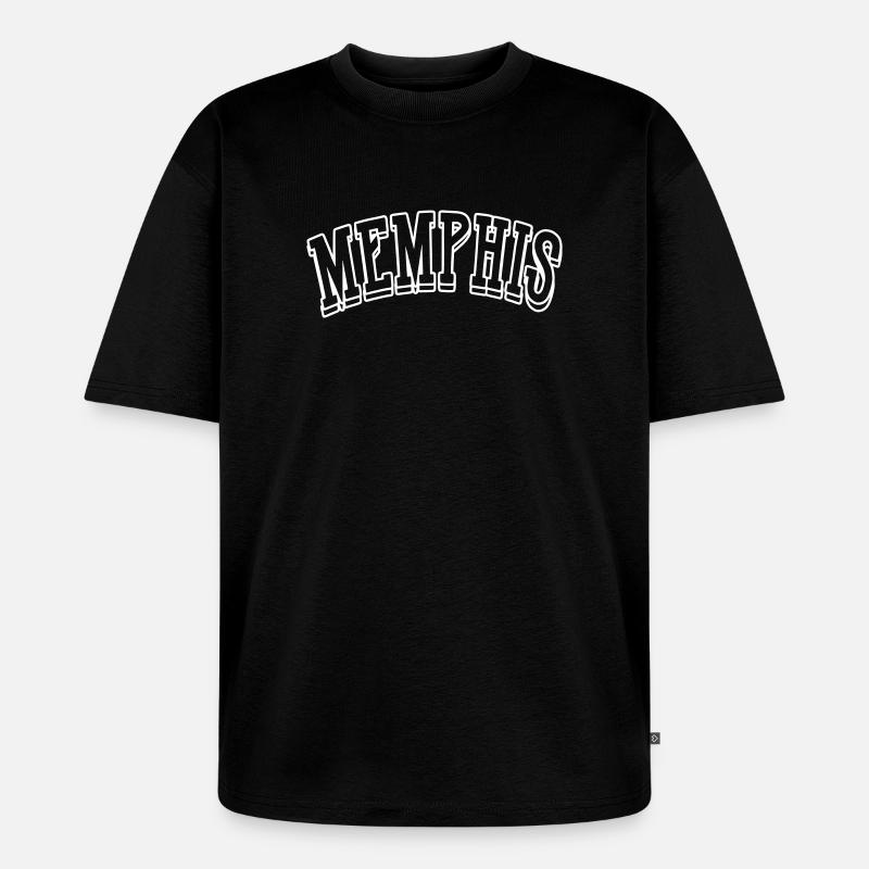 memphis shirt - Unisex Premium Oversized Bio T-Shirt - Schwarz