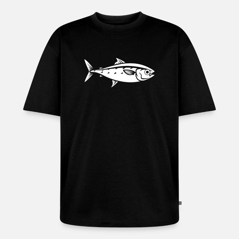 Forelle - Unisex Premium Oversized Bio T-Shirt - Schwarz