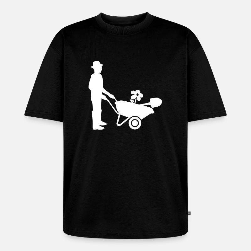 Gärtner - Unisex Premium Oversized Bio T-Shirt - Schwarz