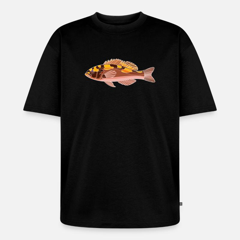 Tabaksbarsch - Unisex Premium Oversized Bio T-Shirt - Schwarz