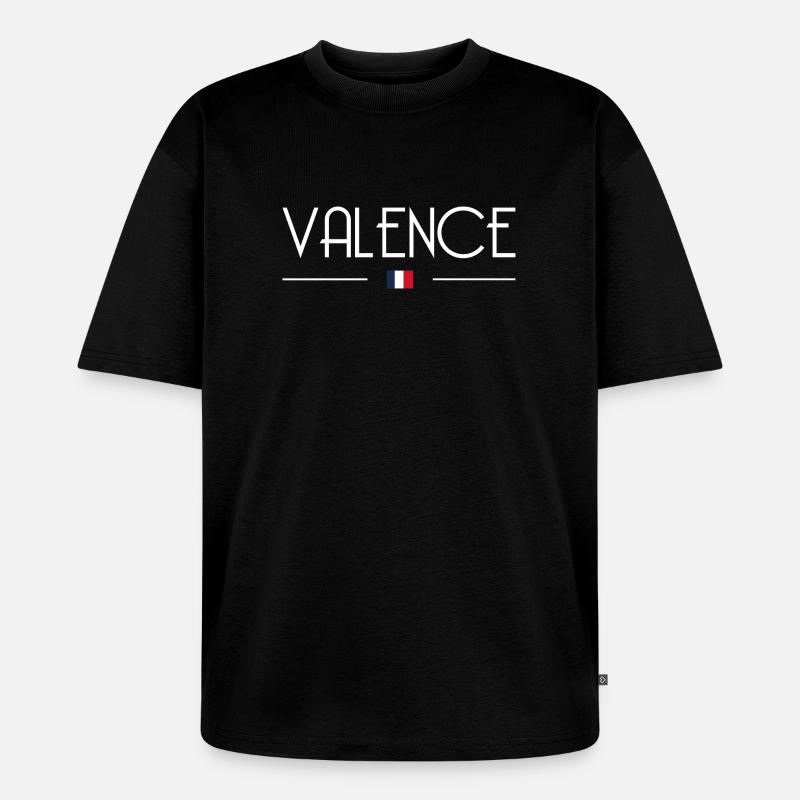 Valenz - Unisex Premium Oversized Bio T-Shirt - Schwarz