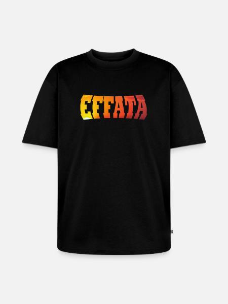 EFFATA - Unisex Premium Oversized Organic T-Shirt - black